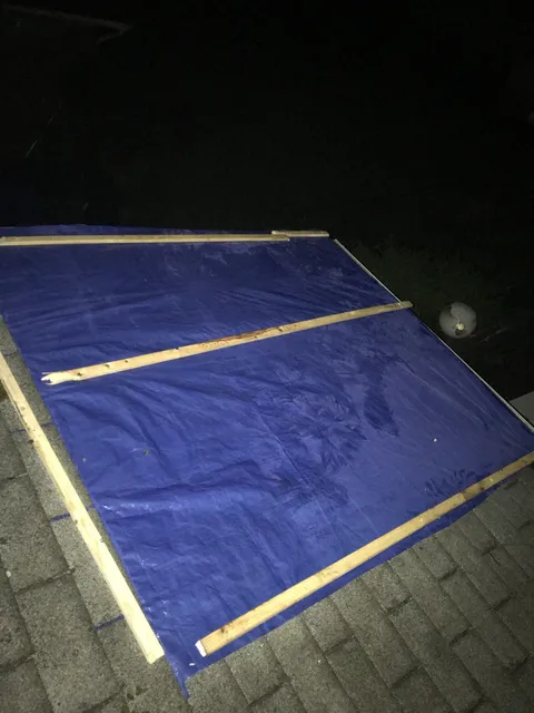 Temporary roof protection — Field work