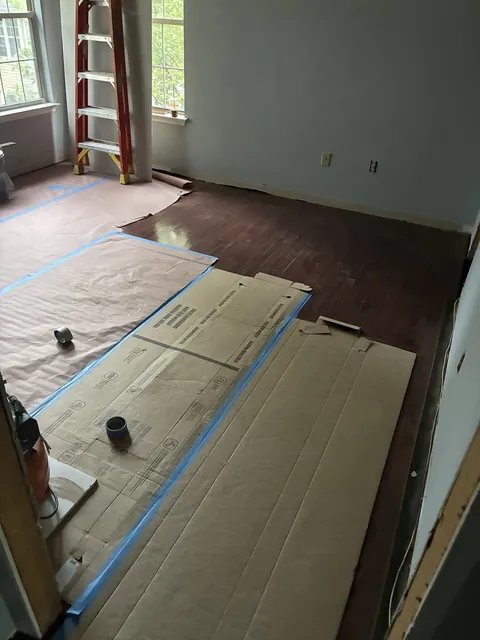 Room and surface preparation — In progress