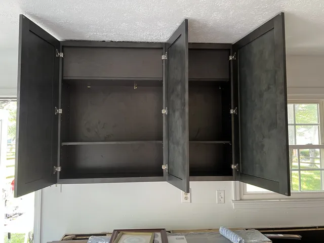 Upper cabinet detail — In progress