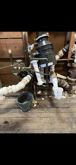 Kitchen drain access — In progress