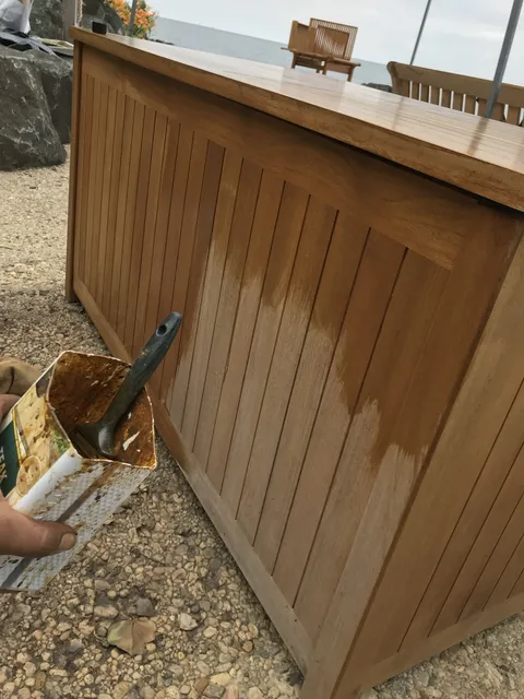 Wood refinishing — In progress
